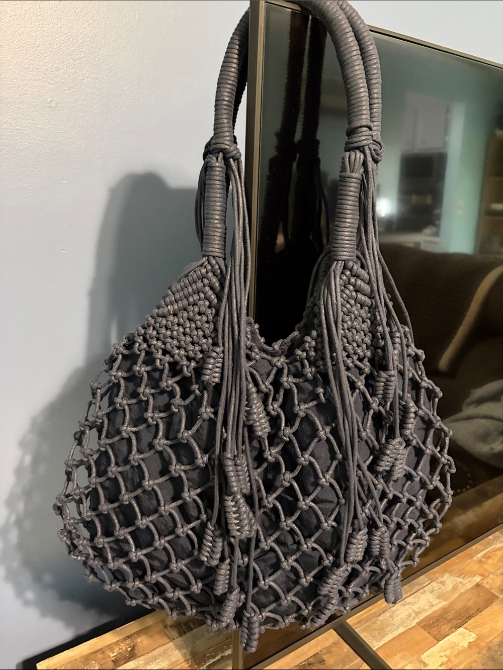 Monserat de Lucca Macrame Tassel Coastal Shoulder Bag - Picture 2 of 5